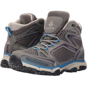 VASQUE Hiking Boots Trail Outdoors Shoes Womens 10 Lace-up Grey Blue Ankle Tall